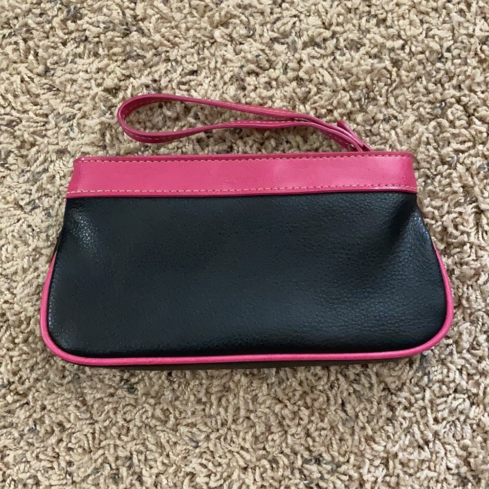 Pink and Black “K” Wristlet - Picture 2 of 6